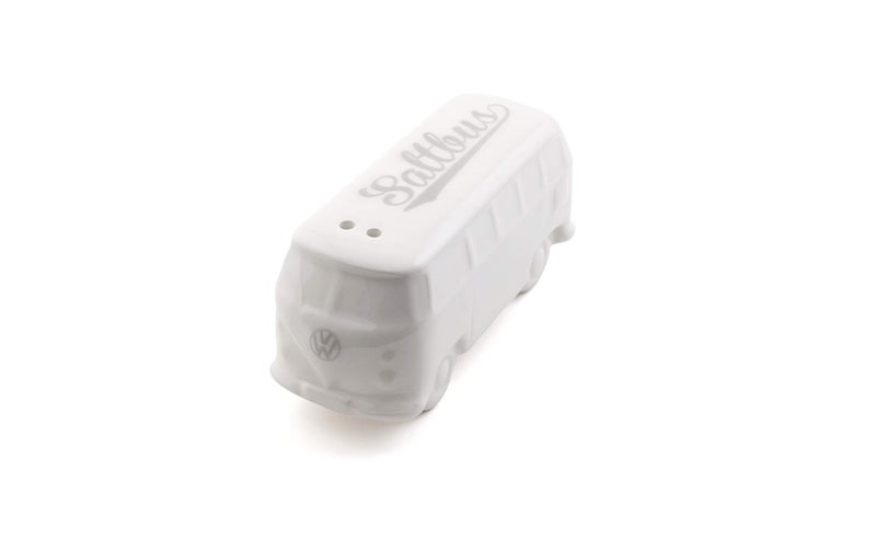 BRISA VW Collection - Volkswagen Salt & Pepper Shakers in Ceramic with T1 Bus Design 2-piece set (Classic Bus/White & Red) - Image 4